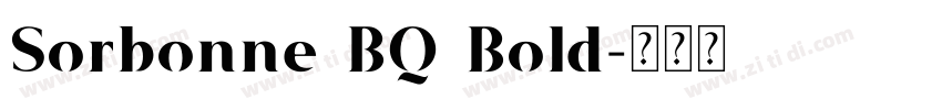 Sorbonne BQ Bold字体转换